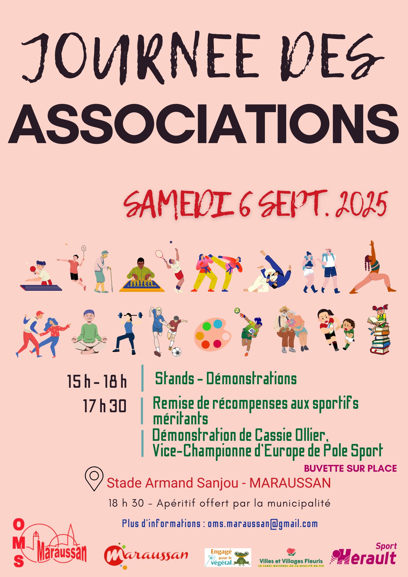 Journée des associations - samedi 06 septembre - Maraussan