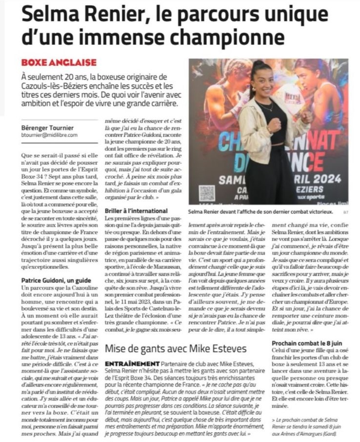 Selma RENIER, le parcours unique d'une immense championne