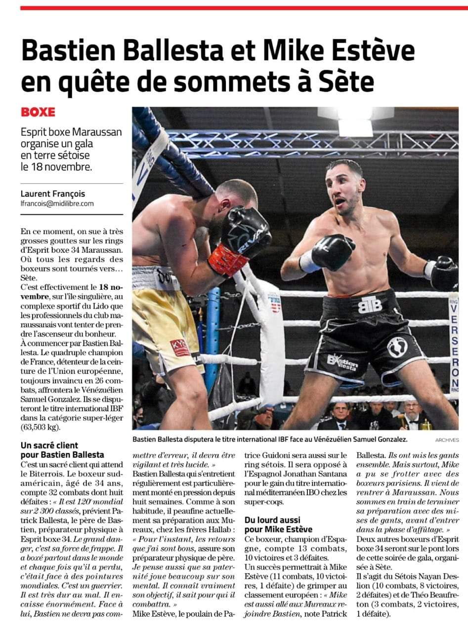 Bastien BALLESTA et Mike ESTEVES en quête de sommets à SETE