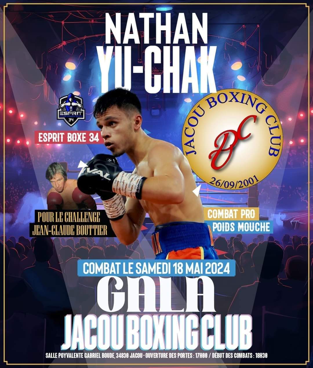 Gala Jacou Boxing Club - Samedi 18 mai 2024