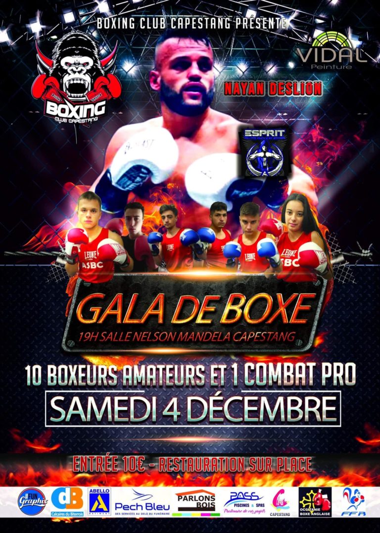 Gala de boxe - Capestang - 4 décembre 2021