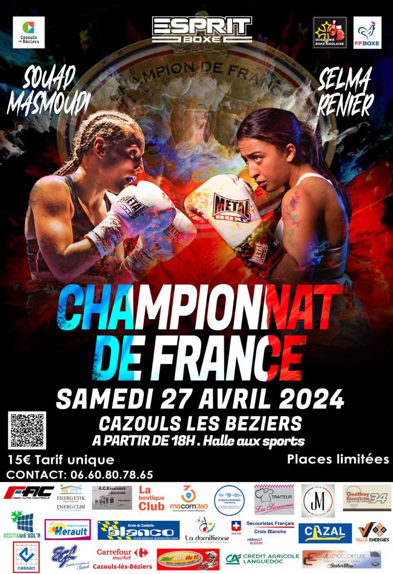 Championnat de France - Affiche officielle 27 avril 2024 - Cazouls les Béziers