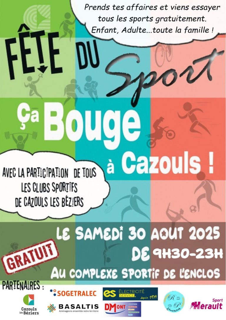 Journée du Sport - Samedi 30 août - Cazouls